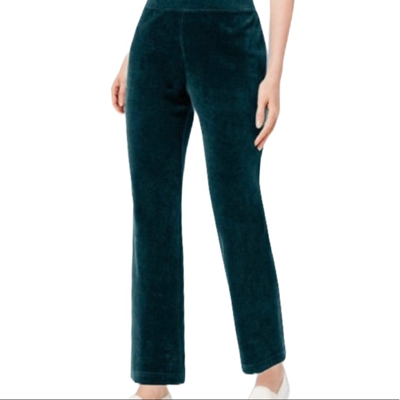 Karen Scott Pants - KAREN SCOTT Sport Velour Pants Petite XL